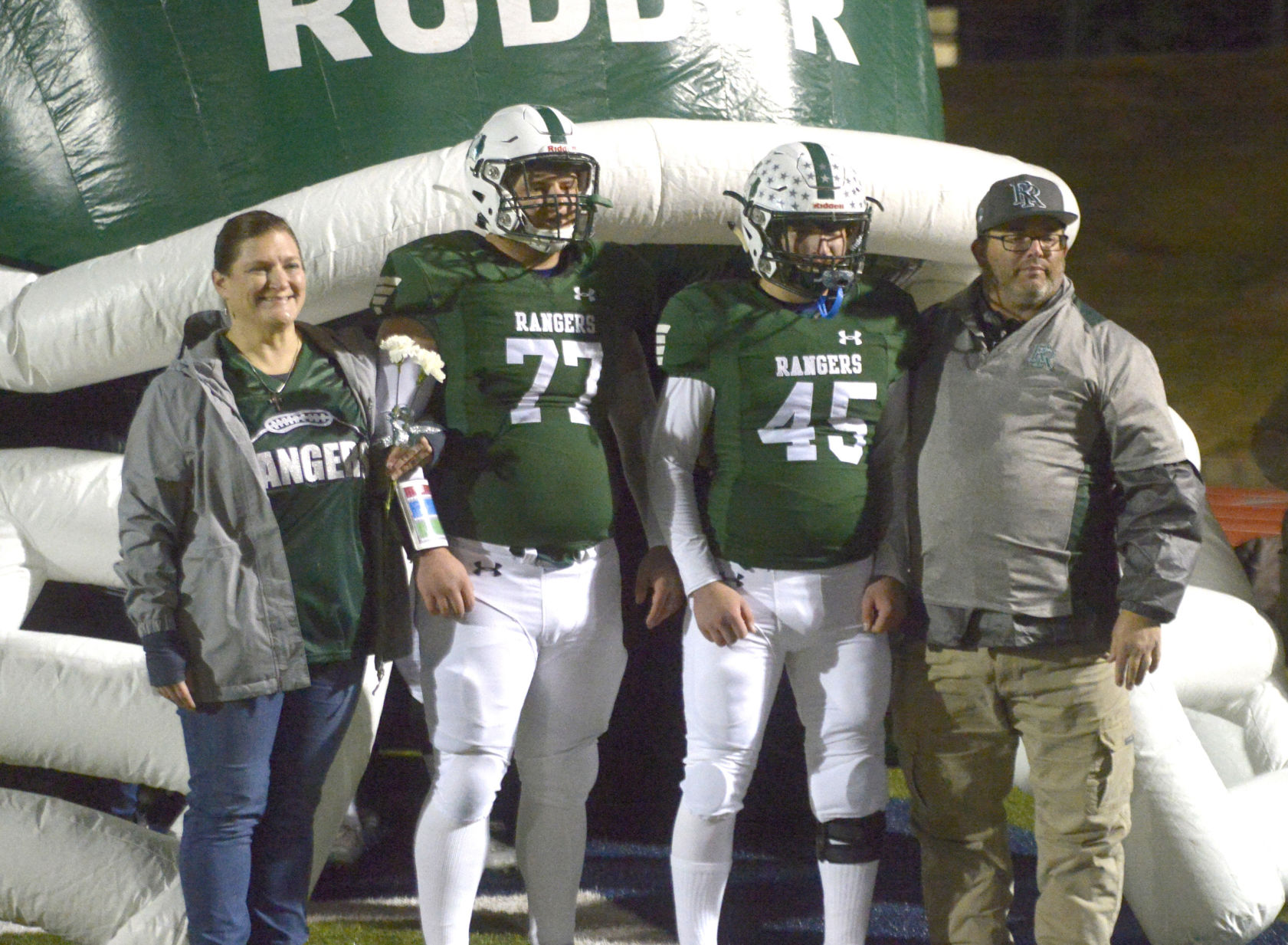 Rudder High School senior night 2019